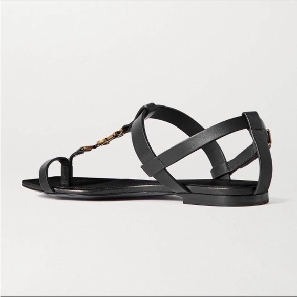 SAINT LAURENT Cassandra YSL logo thong sandals - Picture 4 of 5